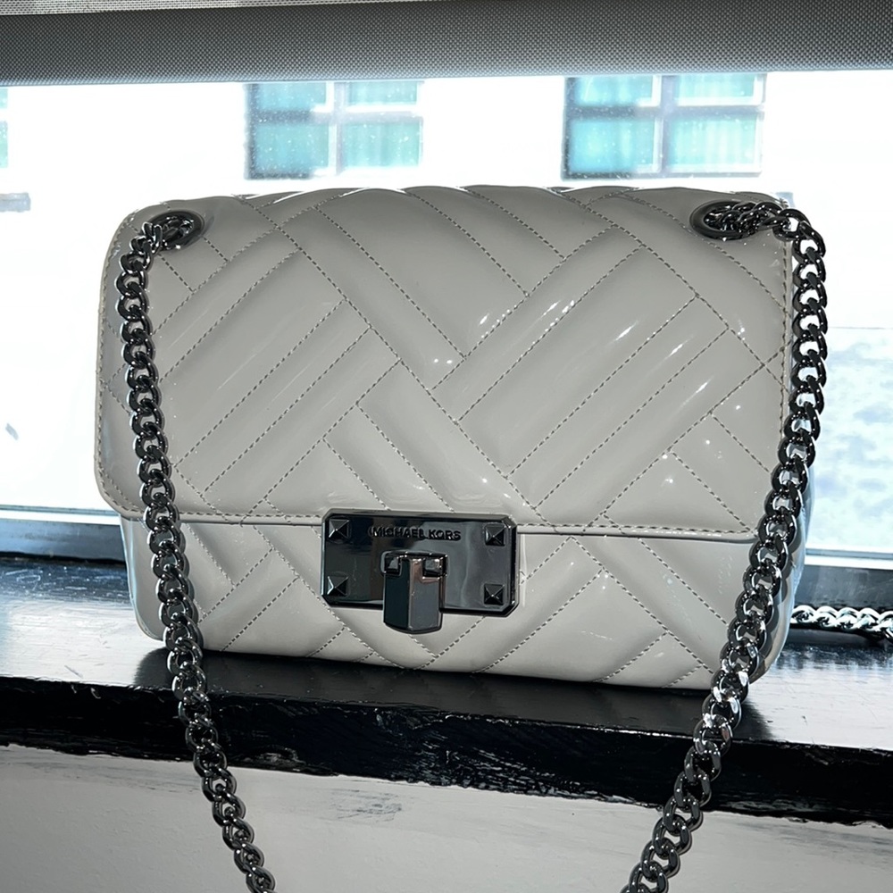 Michael Kors White Bubble Purse